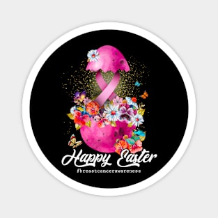 Happy Easter Breast Cancer Pink Ribbon Awareness Magnet